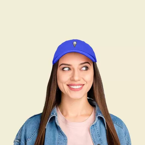 DALIX Double Scoop Embroidered Ice Cream Dad Hat Embroidered Cap Women
