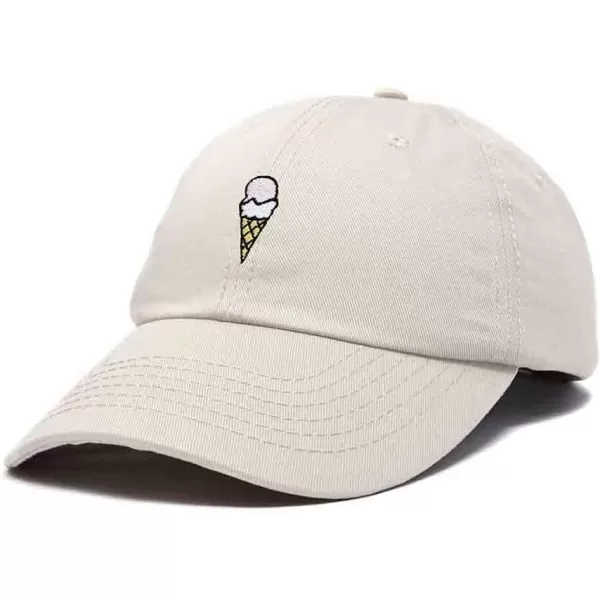 DALIX Double Scoop Embroidered Ice Cream Dad Hat Embroidered Cap Women