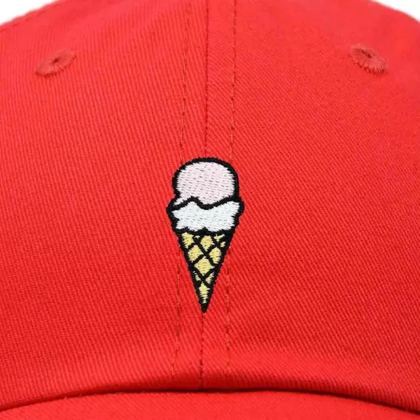 DALIX Double Scoop Embroidered Ice Cream Dad Hat Embroidered Cap Women