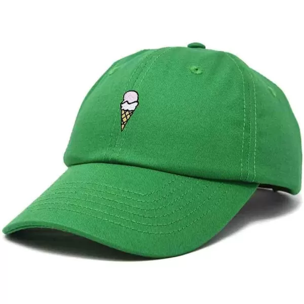 DALIX Double Scoop Embroidered Ice Cream Dad Hat Embroidered Cap Women