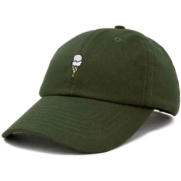 DALIX Double Scoop Embroidered Ice Cream Dad Hat Embroidered Cap Women