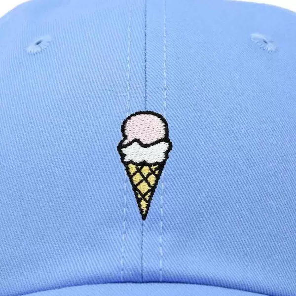DALIX Double Scoop Embroidered Ice Cream Dad Hat Embroidered Cap Women