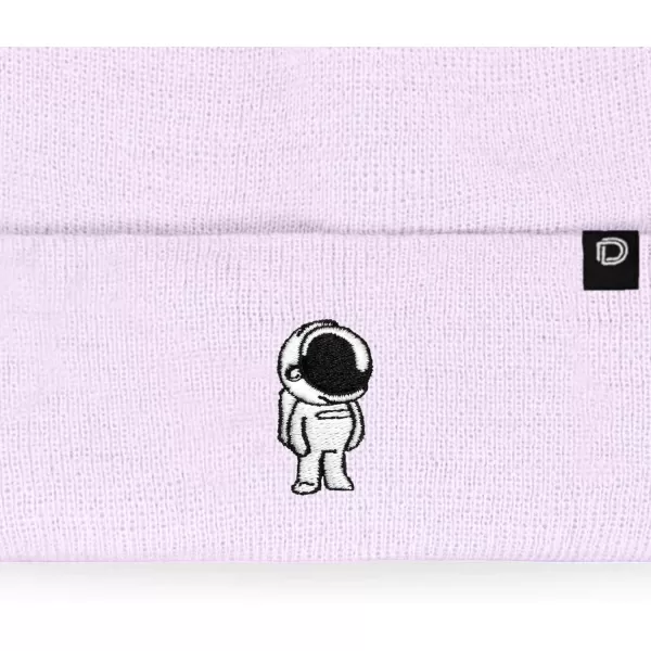 DALIX Embroidered Astronaut Beanie Cap Cuffed Knit Hat Men Women
