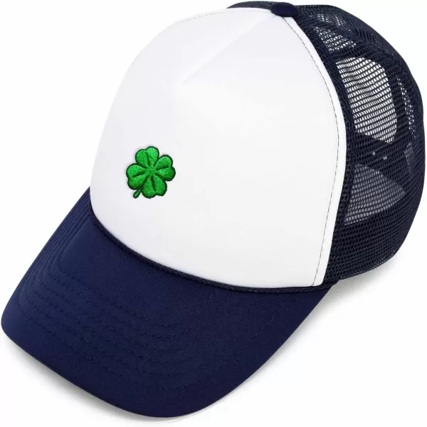 DALIX Embroidered Clover Trucker Cap Hat Men