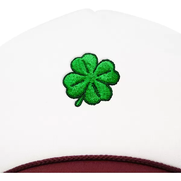 DALIX Embroidered Clover Trucker Cap Hat Men