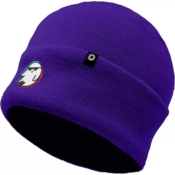 DALIX Embroidered Ghost Life Beanie
