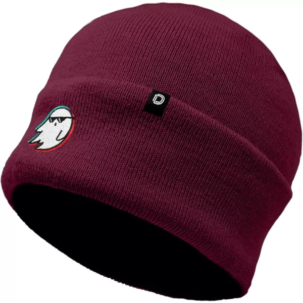 DALIX Embroidered Ghost Life Beanie