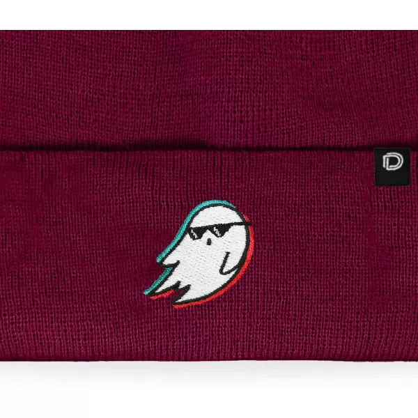 DALIX Embroidered Ghost Life Beanie