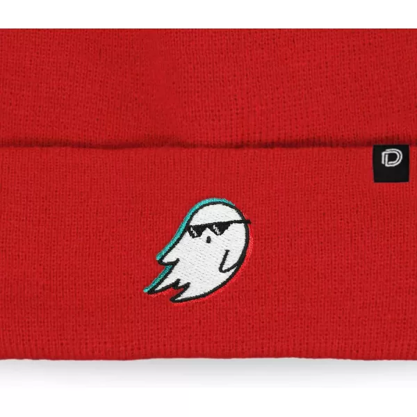 DALIX Embroidered Ghost Life Beanie