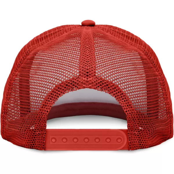 DALIX Flat Billed Trucker Hat Mesh Back S M L Adjustable Cap Solid Two Toned Snapback
