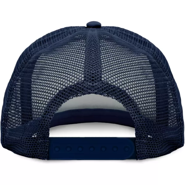 DALIX Flat Billed Trucker Hat Mesh Back S M L Adjustable Cap Solid Two Toned Snapback