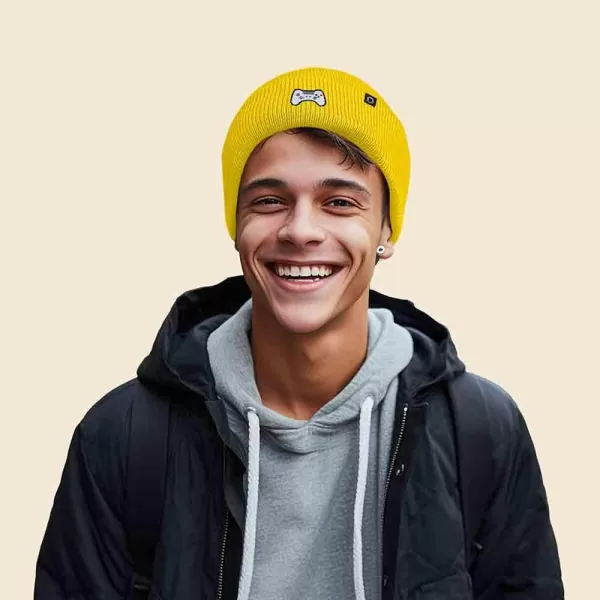 DALIX Game Controller Embroidered Beanie Cap Cotton Baseball Men