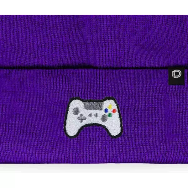 DALIX Game Controller Embroidered Beanie Cap Cotton Baseball Men