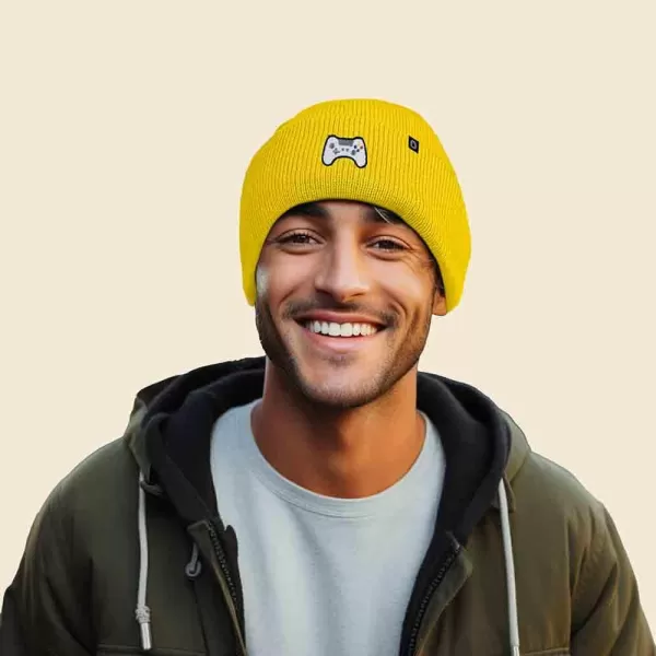 DALIX Game Controller Embroidered Beanie Cap Cotton Baseball Men