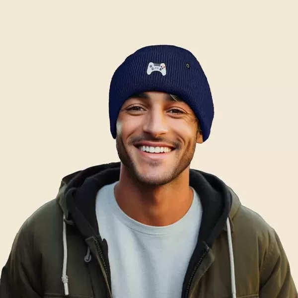 DALIX Game Controller Embroidered Beanie Cap Cotton Baseball Men