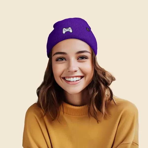 DALIX Game Controller Embroidered Beanie Cap Cotton Baseball Men