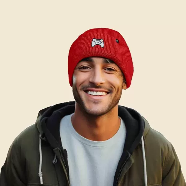 DALIX Game Controller Embroidered Beanie Cap Cotton Baseball Men