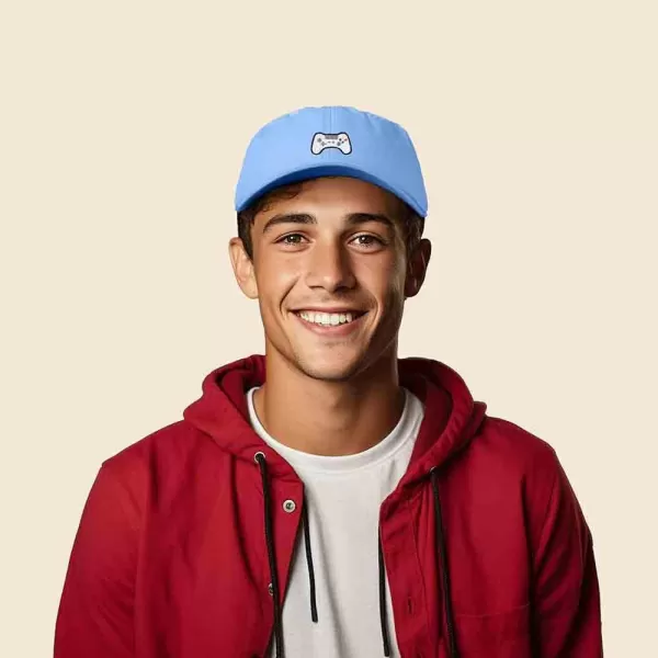 DALIX Game Controller Embroidered Dad Cap Cotton Baseball Cap Men
