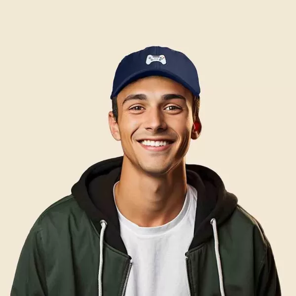 DALIX Game Controller Embroidered Dad Cap Cotton Baseball Cap Men