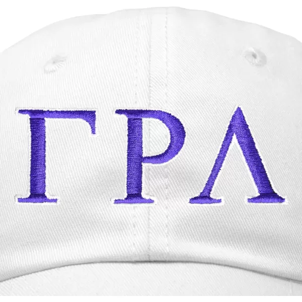 DALIX Gamma Rho Lambda Sorority Hat Womens Greek Letters Embroidered Baseball Cap