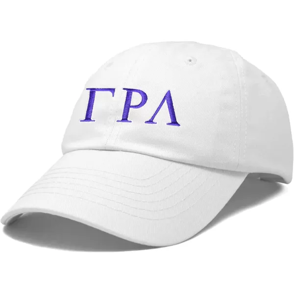 DALIX Gamma Rho Lambda Sorority Hat Womens Greek Letters Embroidered Baseball Cap