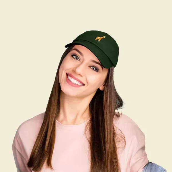 DALIX Giraffe Embroidered Dad Hat Cotton Baseball Cap Women