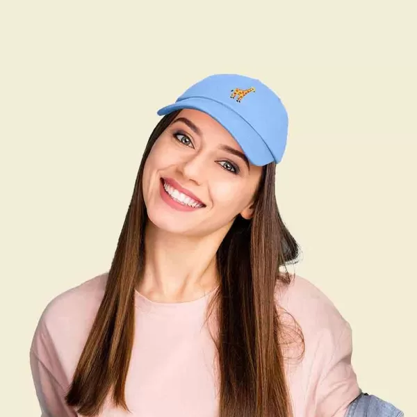 DALIX Giraffe Embroidered Dad Hat Cotton Baseball Cap Women