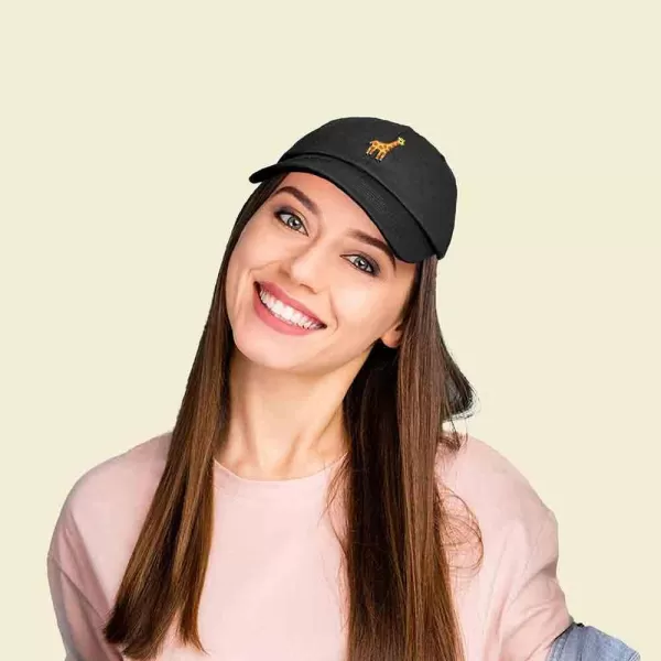 DALIX Giraffe Embroidered Dad Hat Cotton Baseball Cap Women
