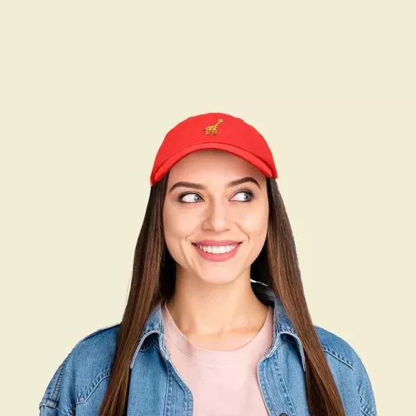 DALIX Giraffe Embroidered Dad Hat Cotton Baseball Cap Women