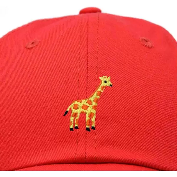 DALIX Giraffe Embroidered Dad Hat Cotton Baseball Cap Women