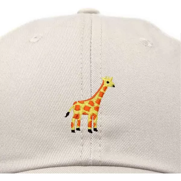 DALIX Giraffe Embroidered Dad Hat Cotton Baseball Cap Women