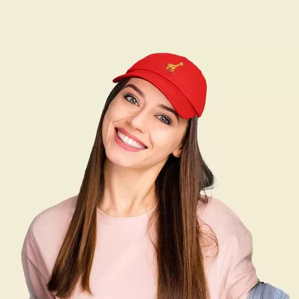 DALIX Giraffe Embroidered Dad Hat Cotton Baseball Cap Women