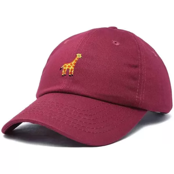 DALIX Giraffe Embroidered Dad Hat Cotton Baseball Cap Women