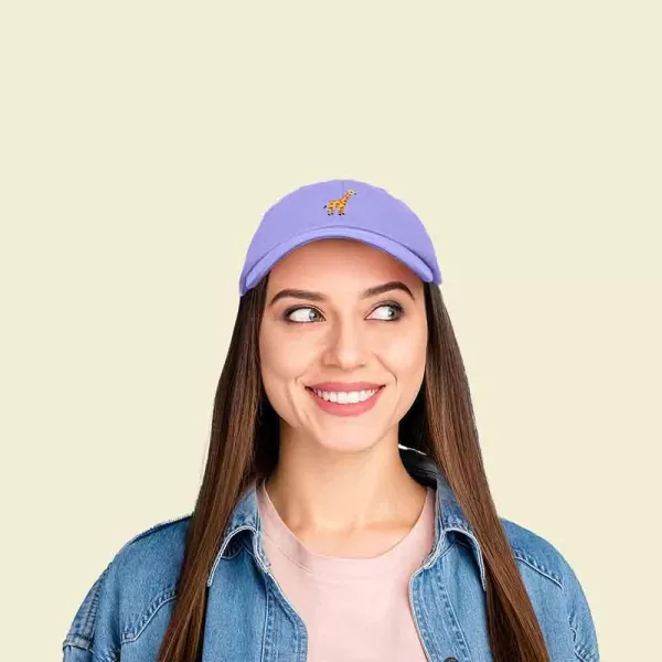 DALIX Giraffe Embroidered Dad Hat Cotton Baseball Cap Women