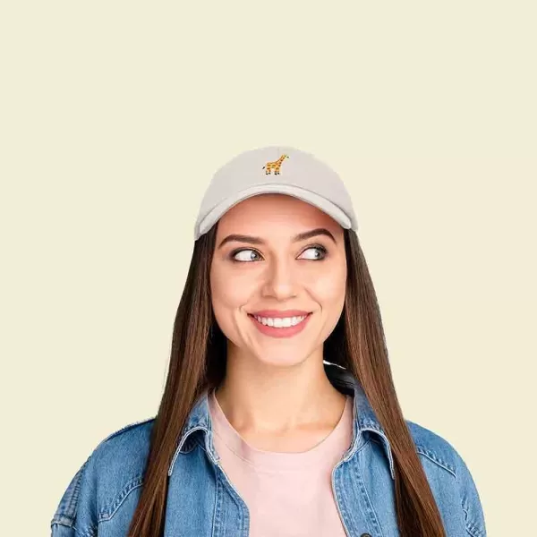 DALIX Giraffe Embroidered Dad Hat Cotton Baseball Cap Women