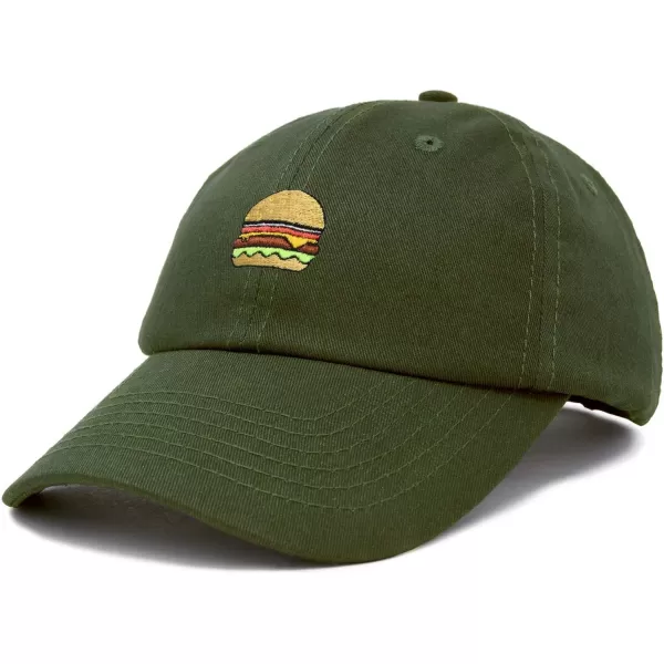 DALIX Hamburger Hat Cheeseburger Dad Baseball Cap Gift