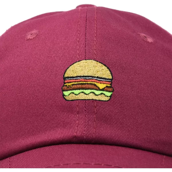 DALIX Hamburger Hat Cheeseburger Dad Baseball Cap Gift