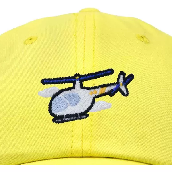 DALIX Helicopter Embroidered Dad Cap Cotton Baseball Hat Mens