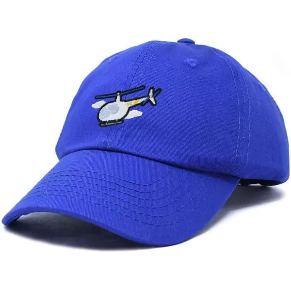 DALIX Helicopter Embroidered Dad Cap Cotton Baseball Hat Mens