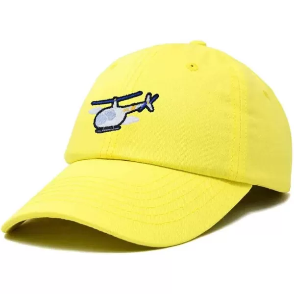 DALIX Helicopter Embroidered Dad Cap Cotton Baseball Hat Mens