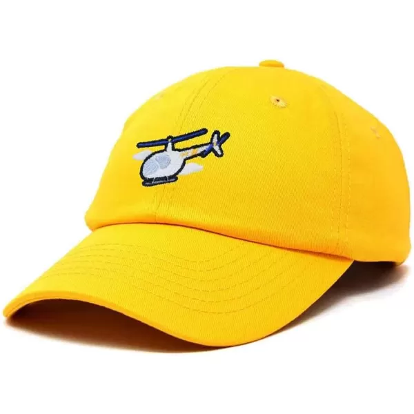 DALIX Helicopter Embroidered Dad Cap Cotton Baseball Hat Mens
