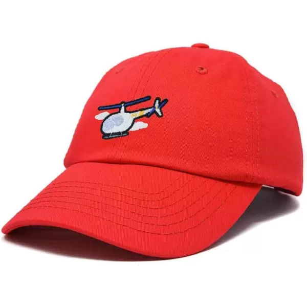 DALIX Helicopter Embroidered Dad Cap Cotton Baseball Hat Mens