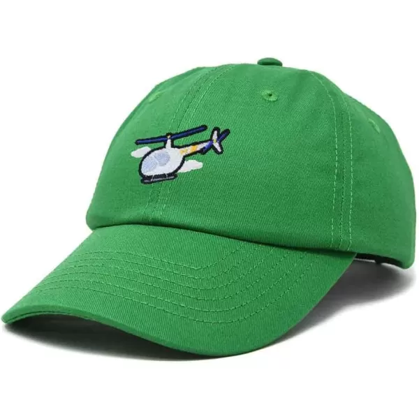 DALIX Helicopter Embroidered Dad Cap Cotton Baseball Hat Mens