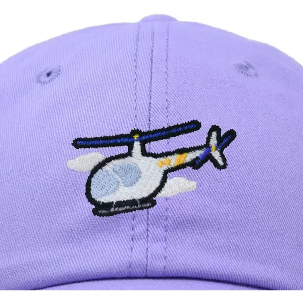 DALIX Helicopter Embroidered Dad Cap Cotton Baseball Hat Mens