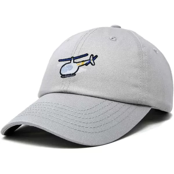 DALIX Helicopter Embroidered Dad Cap Cotton Baseball Hat Mens
