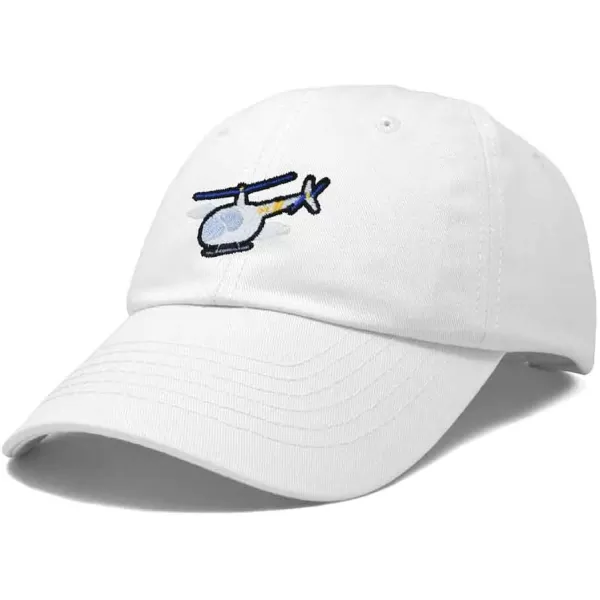 DALIX Helicopter Embroidered Dad Cap Cotton Baseball Hat Mens