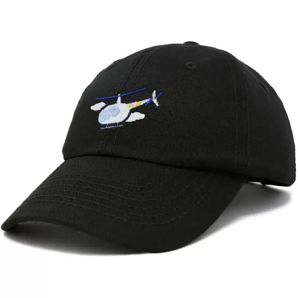 DALIX Helicopter Embroidered Dad Cap Cotton Baseball Hat Mens