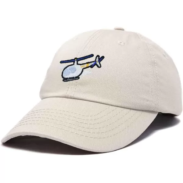 DALIX Helicopter Embroidered Dad Cap Cotton Baseball Hat Mens