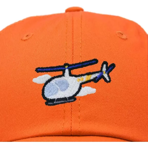 DALIX Helicopter Embroidered Dad Cap Cotton Baseball Hat Mens