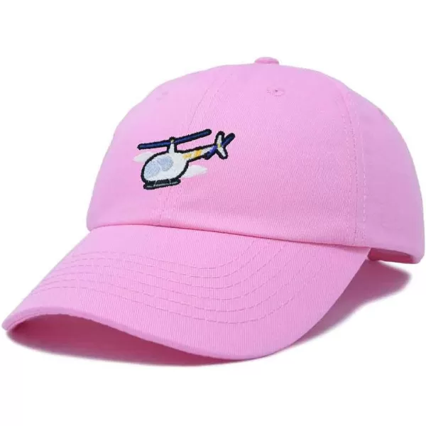 DALIX Helicopter Embroidered Dad Cap Cotton Baseball Hat Mens